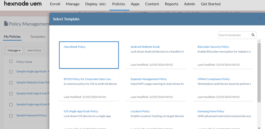 Hexnode_New Policy_TechTales